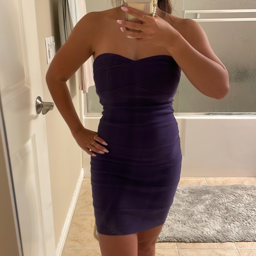 Purple tube clubbing dress XS